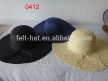 2016 collection 100% woven paper straw wide brim hat
