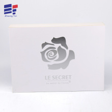 Silver hot stamping fold paper clothes box