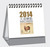 scroll 2016 wall calendar,silver desk calendar