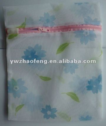 Printed washing laundry net bag