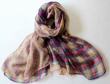Printed viscose scarf