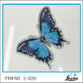 Venda Por Atacado Iron On Crystal Beaded Butterfly Rhinestone patch