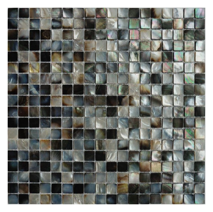 Natural Sea Shell Mother of Pearl Black Mosaic Backsplash Lovely China Mosaic Patterns