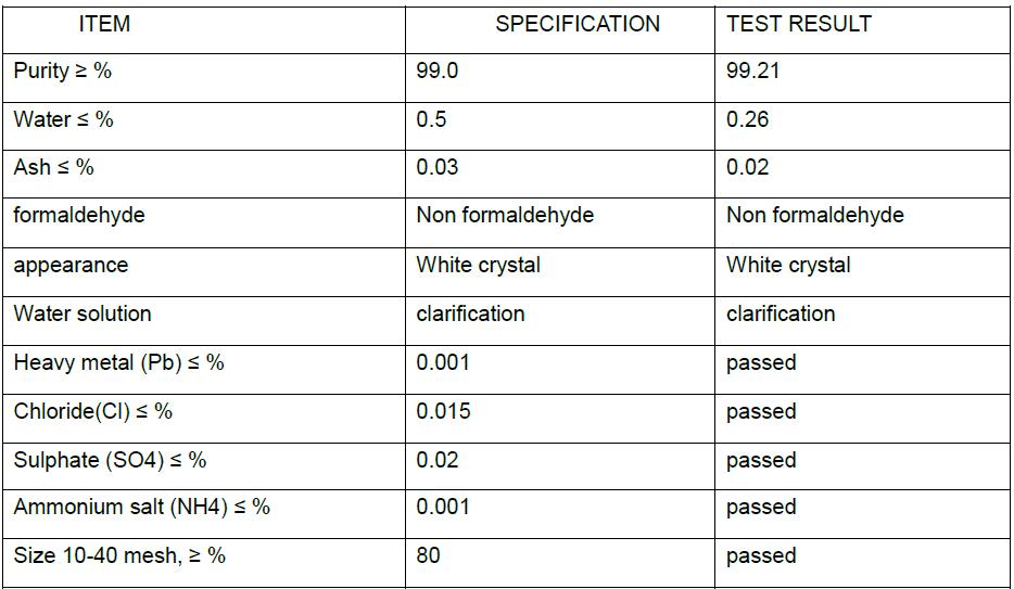 CAS No. 100-97-0 unstable Hexamine 99%