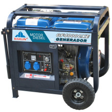 3kw protable silent diesel generator 9HP horizontal shaft