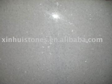 white crystal stone tile