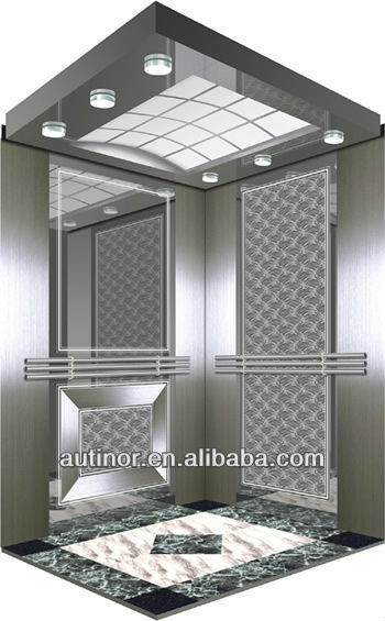 Mirror Etching MRL safety Passenger Elevator