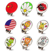 Custom metal marker necklace golf ball markers