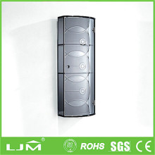 2014 Chocolate and candy kav modern wooden sliding door wardrobe with inside mirror