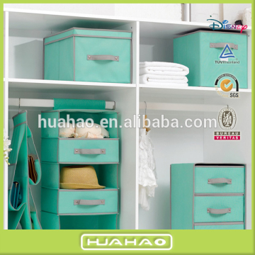 foldable drawer non woven fabric box storage bin with cardboard