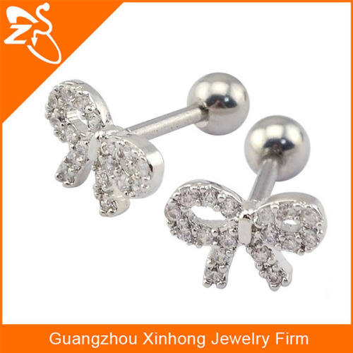 Fashionable design ear studs, cartilage tragus ear stud ,ear stud earring