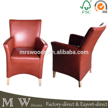 leather dining chair, high back leather dining chair, armrest dining chair