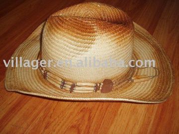 cowboy hat,palm straw cowboy hat