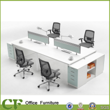 Four seats Desktop screen double sided office desk