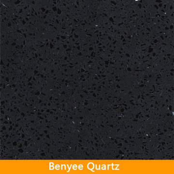 NQ1014R Newstar artificial stone Jet black mirror quartz stone