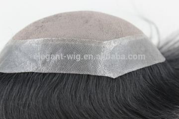 Elegant-wig remy hair toupee for black women virgin breathable toupee natural hairline