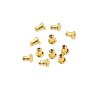 Wholesale Stainless Steel Bullet Clutch Earring Safety Backs for Hook Earrings