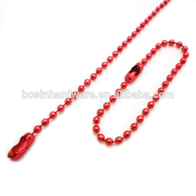 Fashion High Quality Metal Red Ball Chain