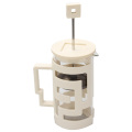 White Plastic Frame Glass French Press