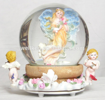 polyresin fairy angel,resin flower fairy water globe,polystone fairy statue