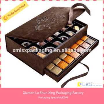 gourmet chocolate box,chocolate boxes box inserts ,Top grade chocolate tin paper packaging box wholesale