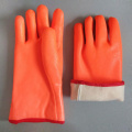 Fluorescent pvc cold resistant personal protective gloves