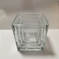 Contenedor de vidrio de vela transparente Candilla de velas Diy