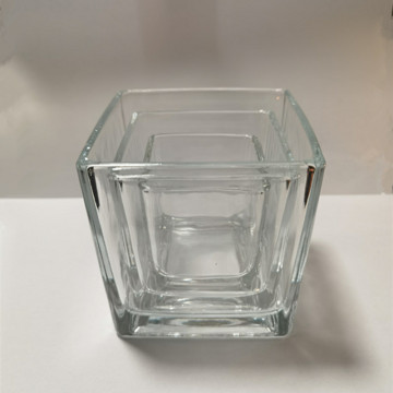 Contenedor de vidrio de vela transparente Candilla de velas Diy