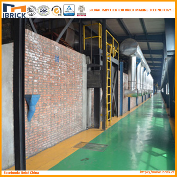 automatic clay brick tunnel kiln in brick production line