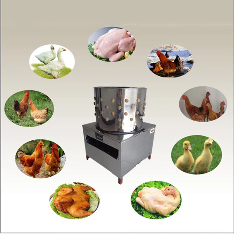 Chicken Fingers Drum Plucker Poultry Defeathering Machine