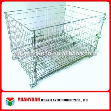 folding wire mesh steel pallet box container