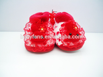 Babyfans hot sell baby lace shoes baby girls shoes