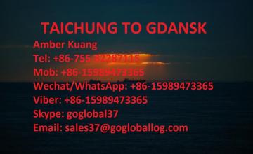 Taiwan Taichung Sea Freight to Poland Gdansk