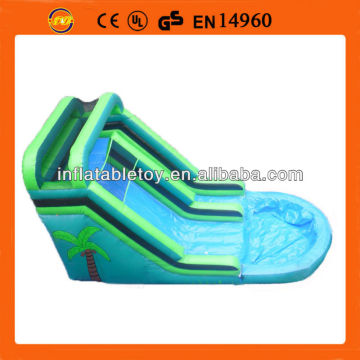 green inflatable slide with pool ,green inflatable water slide