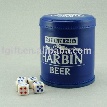 The leather dice shaker