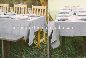 100% Linen Table Cloth, Stone washed table linen,