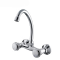 Plated Chrome Swan Neck Kitchen Sink Tap Faucet