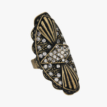 Ladies fashion funky inlay synthetic diamond rings finger rings photos