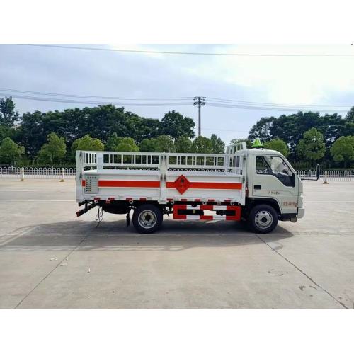 Small gas cylinder dangerous goods transport truck