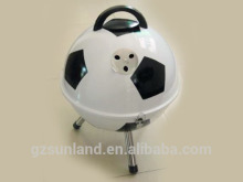 12-in football world cup football shaped charcoal grill
