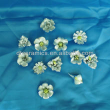 porcelain silver flower