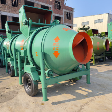  Portable Small Concrete Machinery: 350L Reverse Drum Concrete Mixer and Pump 