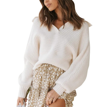Womens Knit Sweaters V Neck