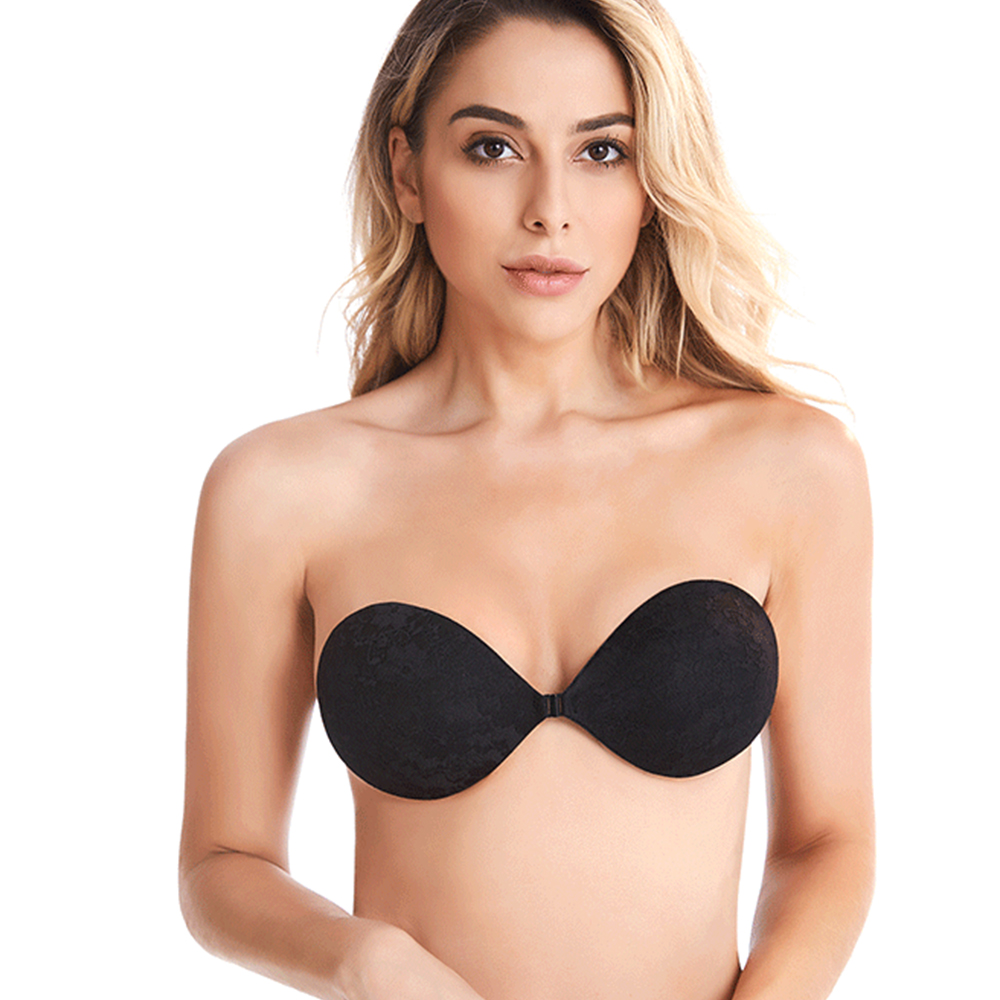 Soutien-gorge en dentelle gel auto-adhésif respirant en silicone