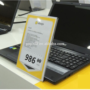 Acrylic Name Tag Holder For Electronics Stores