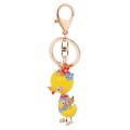 2015 neue Formatvorlage bunte Ente Gold Metall Schlüsselanhänger Keyring