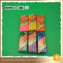 China Market Handmade Colorful Flame Soy Decorative Candles