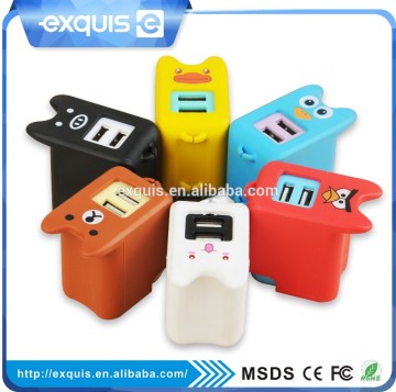 Universal lovely gift USB charger dual USB charger for iphone Samsung