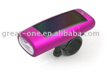 solar multifunction bicycle light