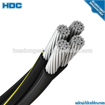 IEC 60502 Aerial bundle cable 0.6/1kv 3x50mm2+16mm2 AAC ACSR phase conductor cable